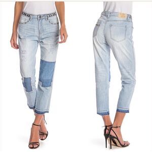 Desigual Patchwork Relaxed Fit Jeans